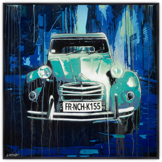 'French Kiss In Green' (Reproduction Print)