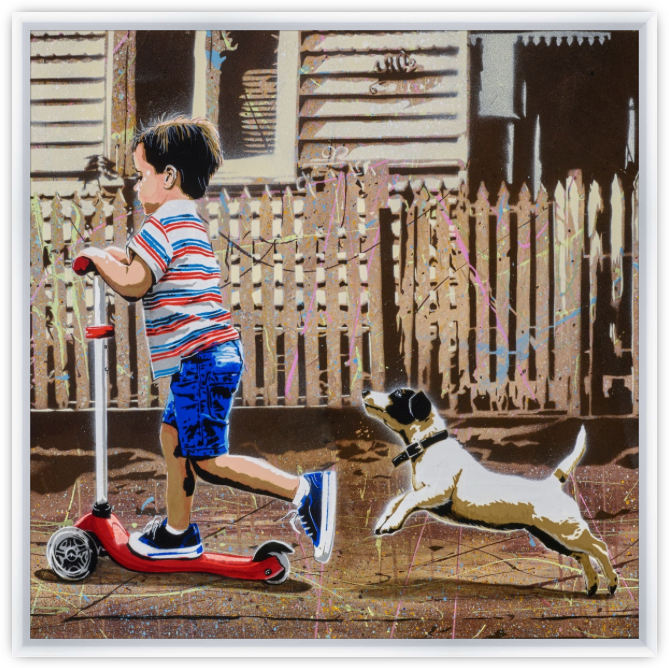 Scooter Boy #5' (Reproduction Print)