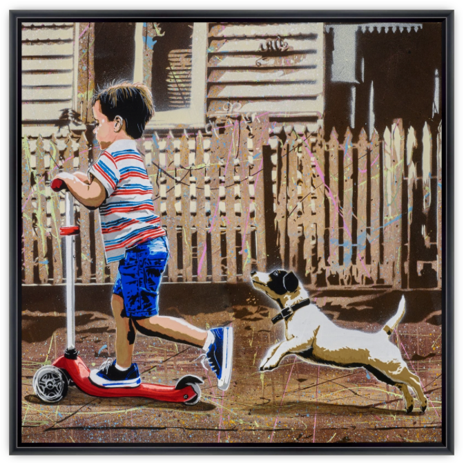 Scooter Boy #5' (Reproduction Print)