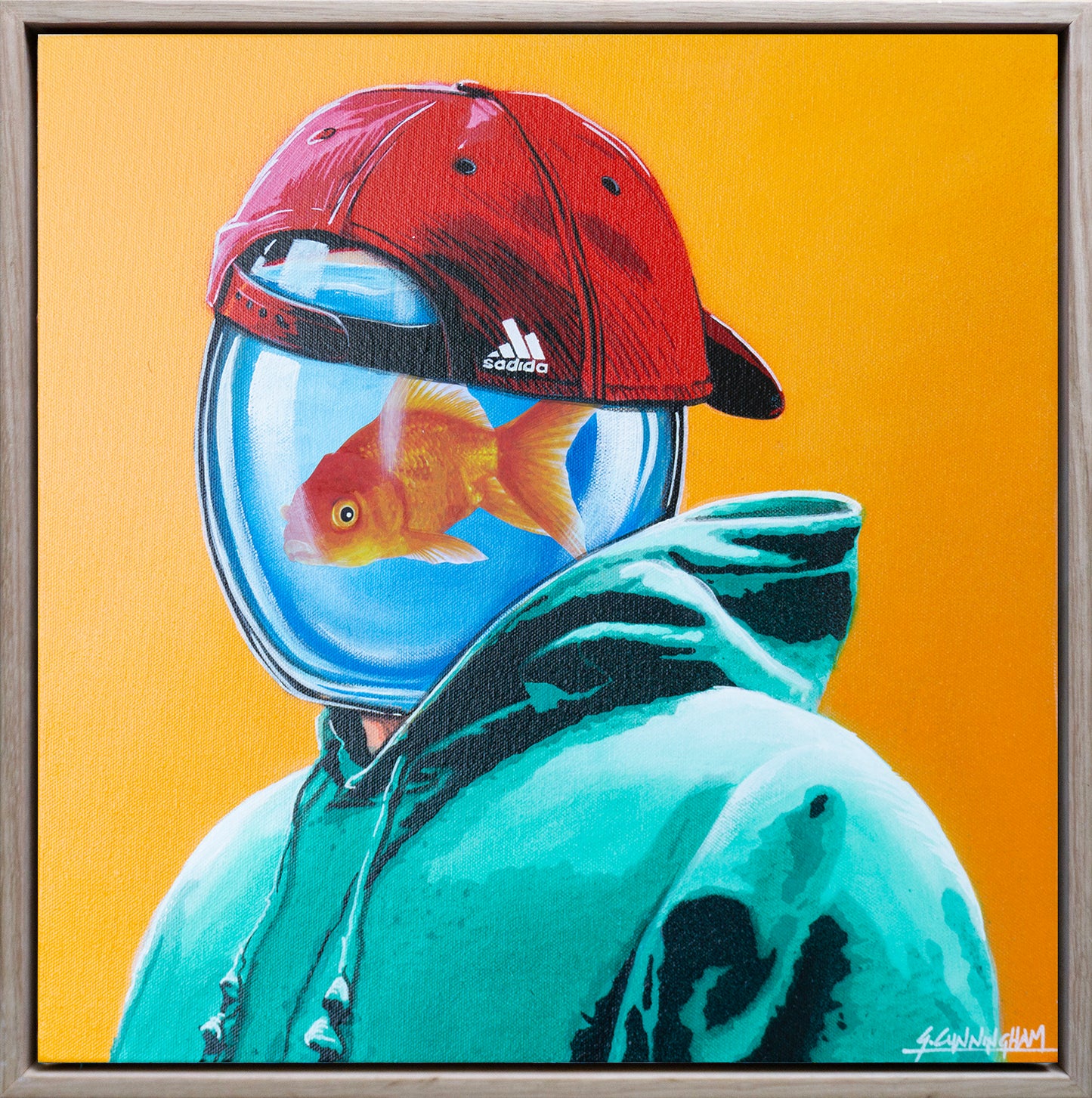 The Green Hoodie (reproduction print)