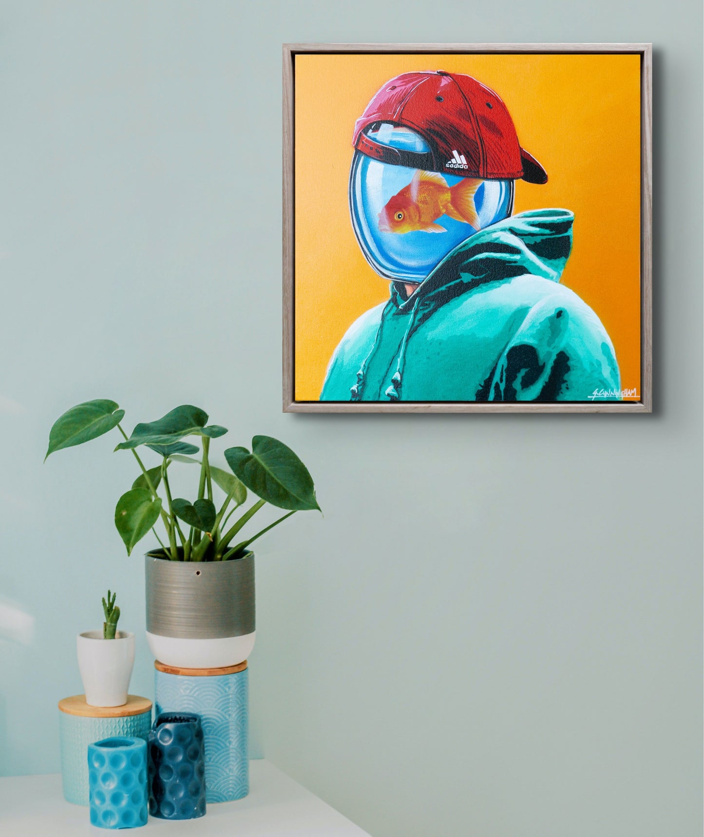 The Green Hoodie (reproduction print)