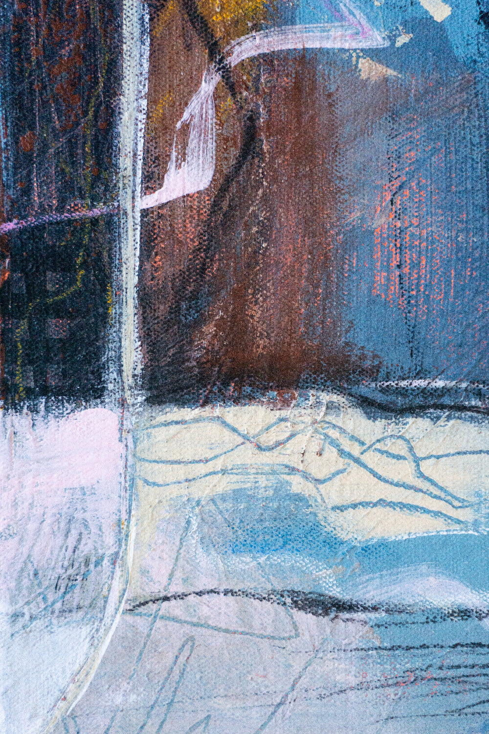 Backroad Velcro | Original Abstract Landscape Painting