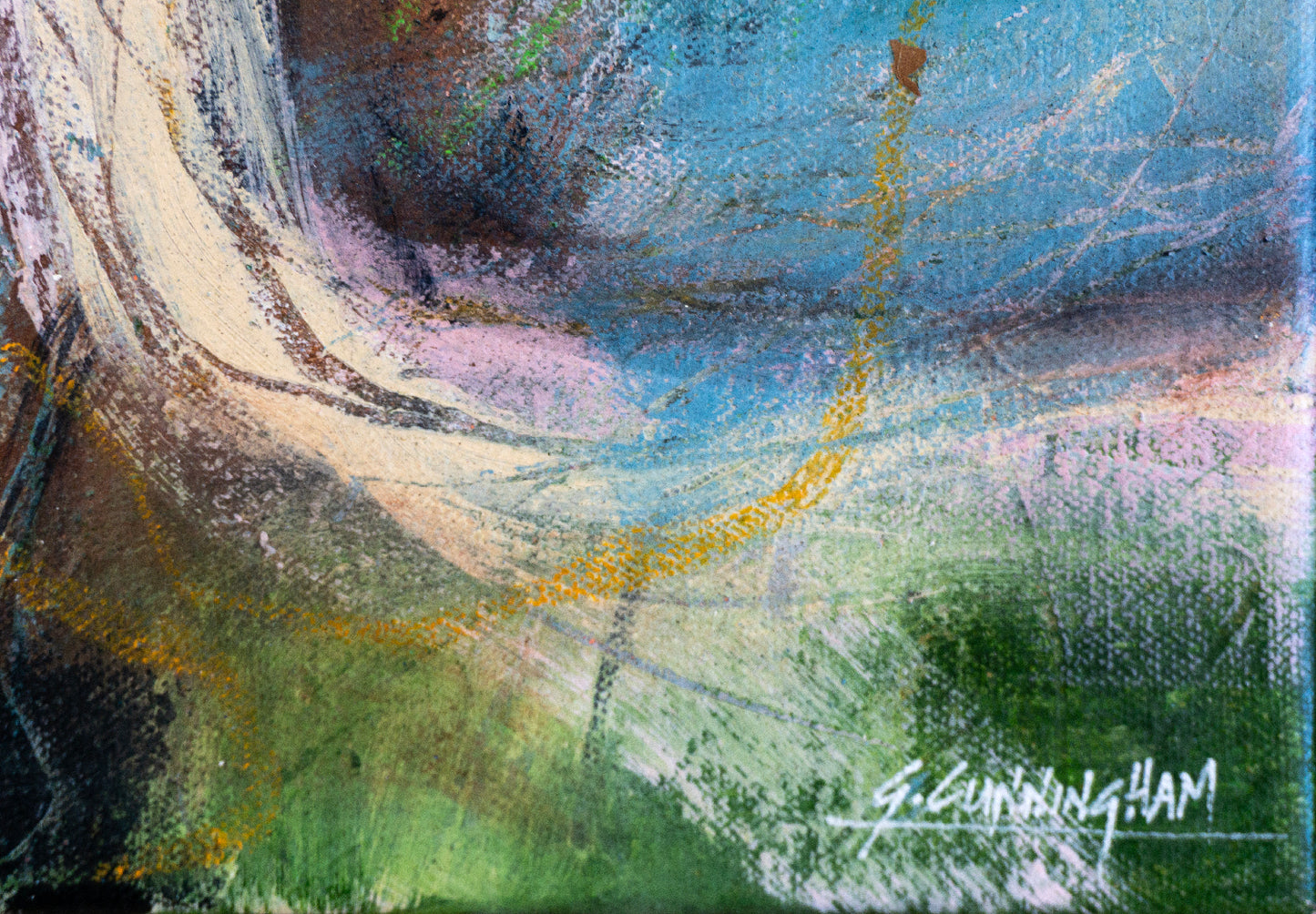 Cultivated Glitch | Original Abstract Landscape Painting