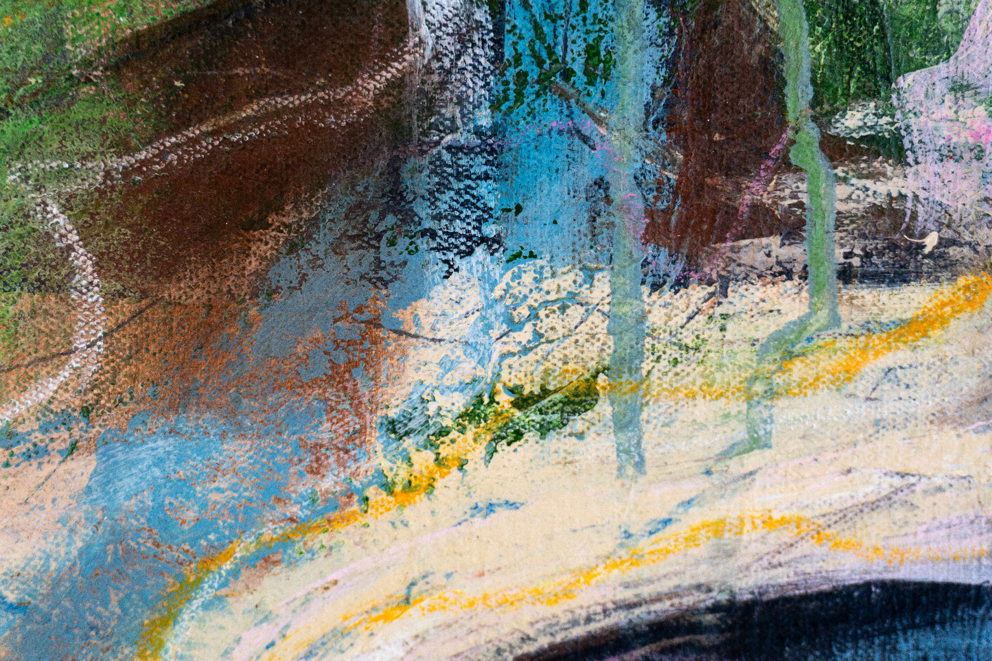 Cultivated Glitch | Original Abstract Landscape Painting