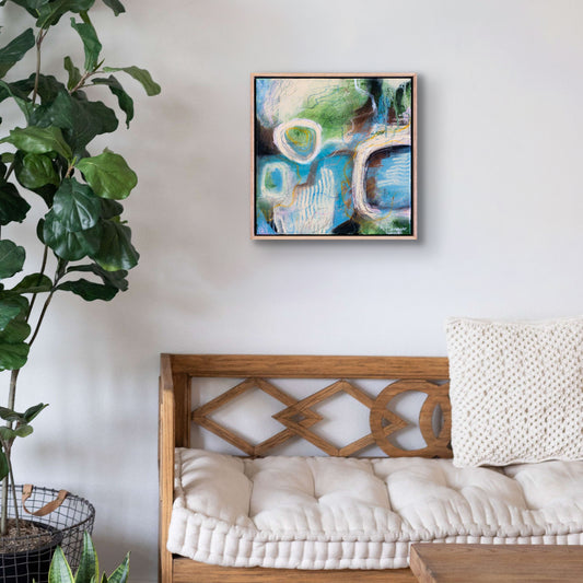 Cultivated Glitch | Original Abstract Landscape Painting