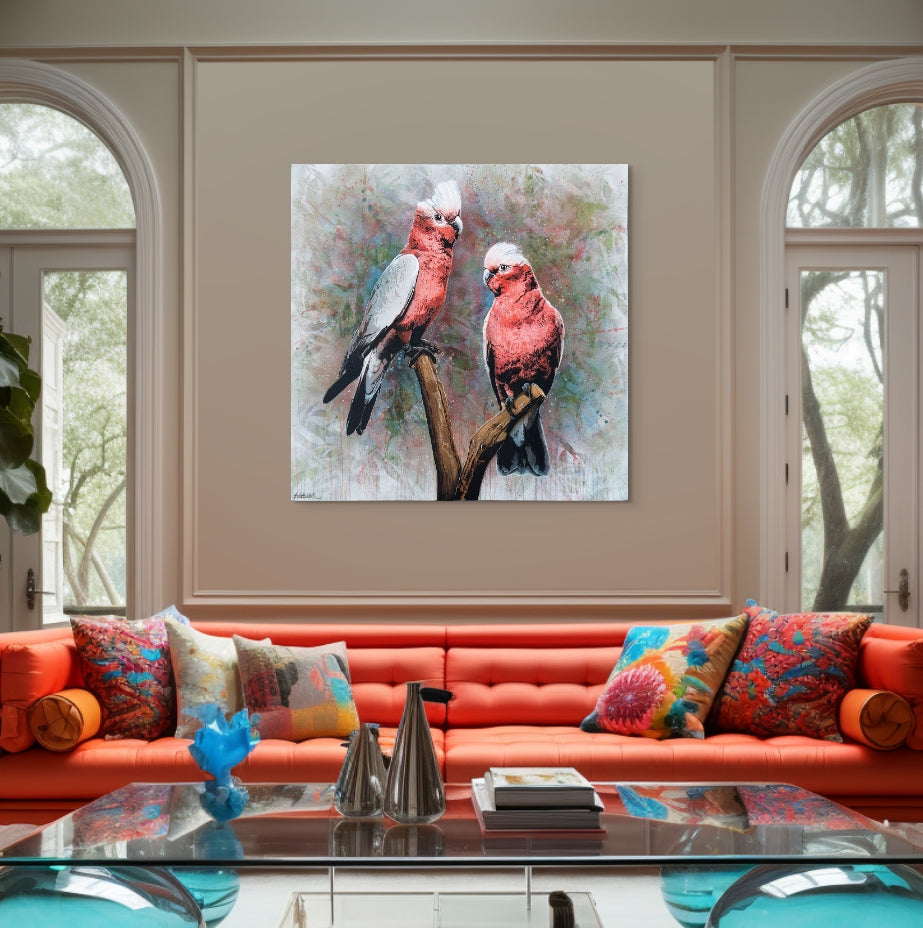 'In The Pink (Galah)' (Reproduction Print)
