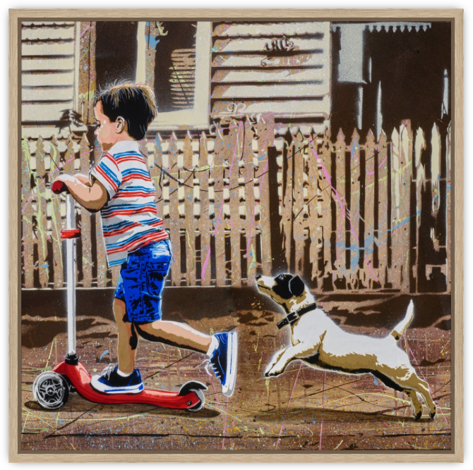 Scooter Boy #5' (Reproduction Print)
