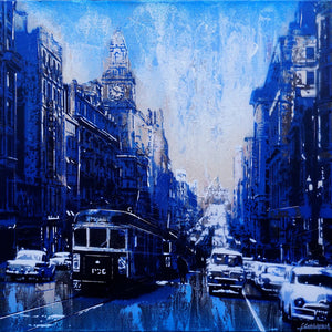 'After The Rain (in Blue)' (Framed)