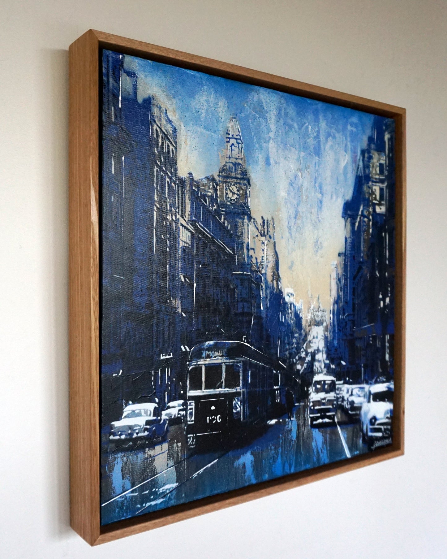 'After The Rain (in Blue)' (Framed)