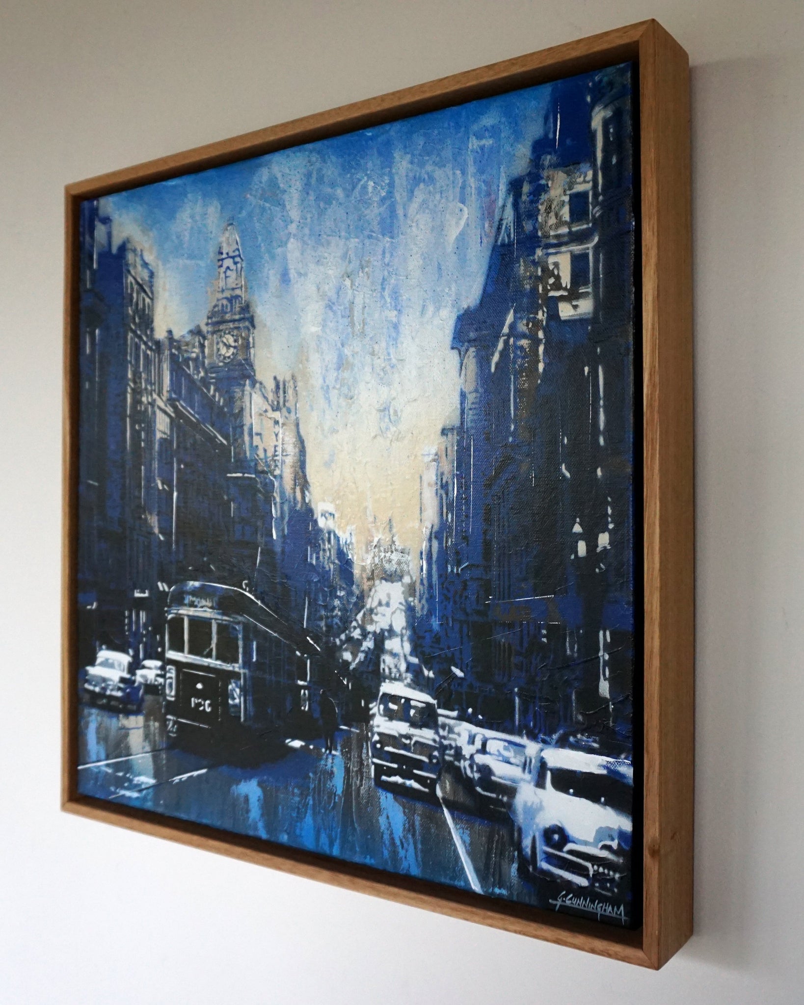 'After The Rain (in Blue)' (Framed)
