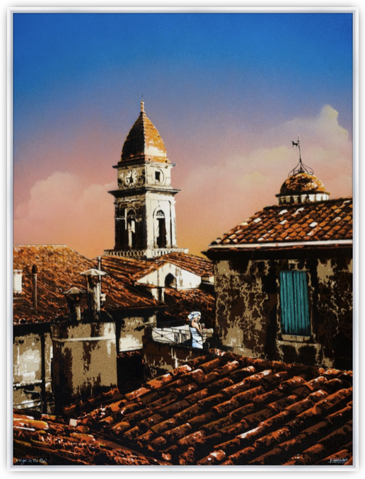 'A Night On The Tiles' (reproduction print)
